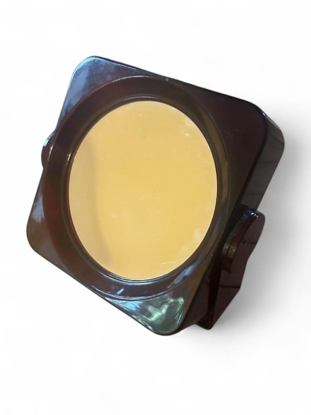 Vintage Square Tortoiseshell Compact Mirror - Brown